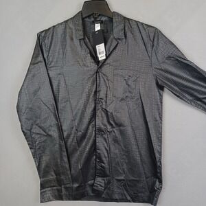 HANRO Selection Men's Pajama Set S NWT $480 Gray Jacquard Long Sleeve Luxury